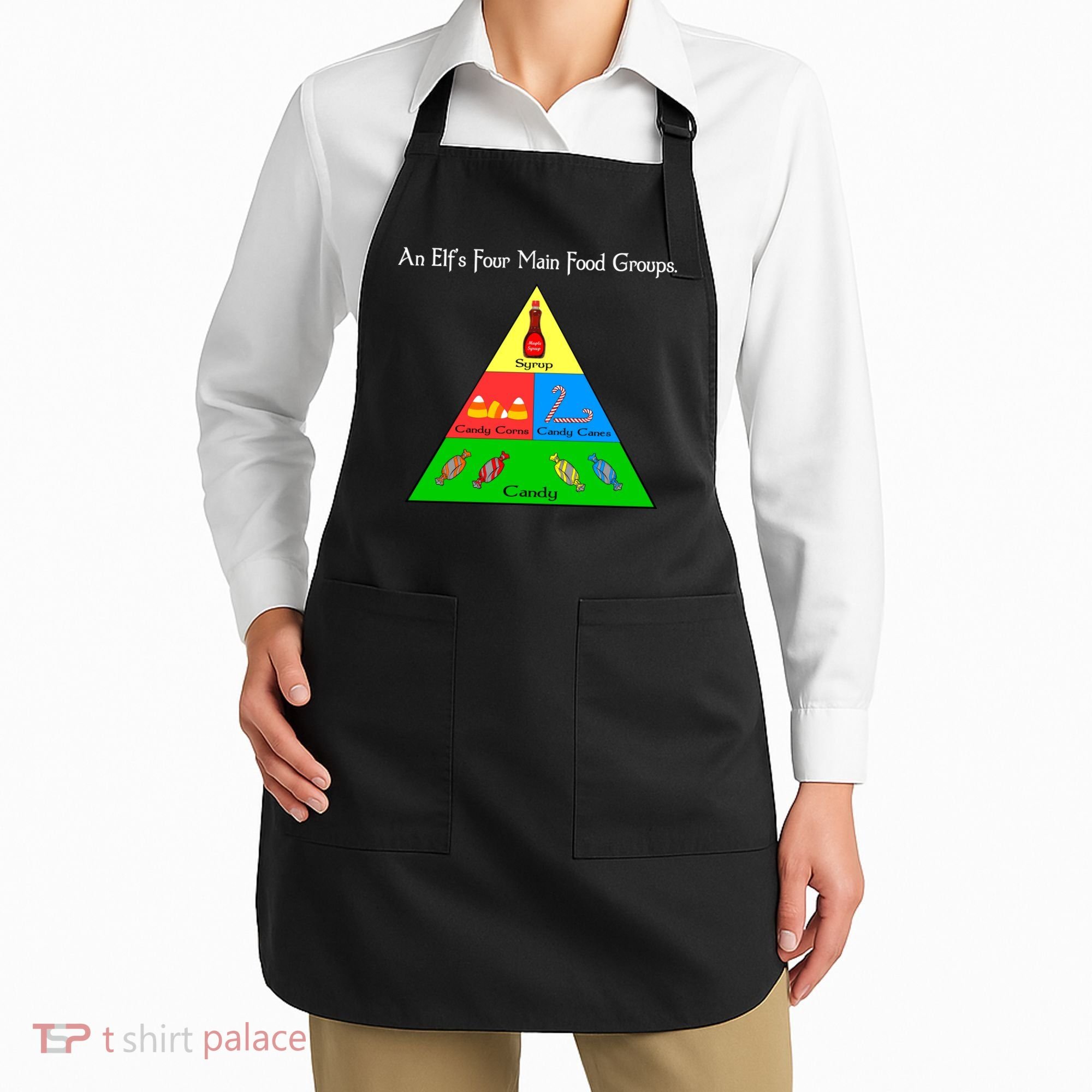 An Elf's Four Main Food Groups Apron