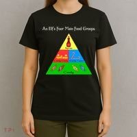 An Elf's Four Main Food Groups T-Shirt thumb 4