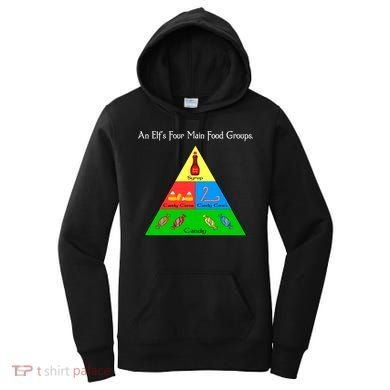 An Elf's Four Main Food Groups Women's Hoodie