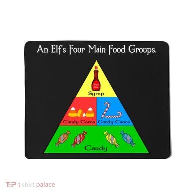 An Elf's Four Main Food Groups Mousepad