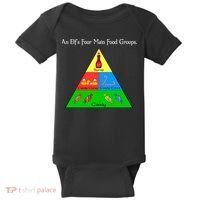 An Elf's Four Main Food Groups Baby Bodysuit thumb 0