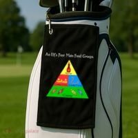 An Elf's Four Main Food Groups Golf Towel thumb 2