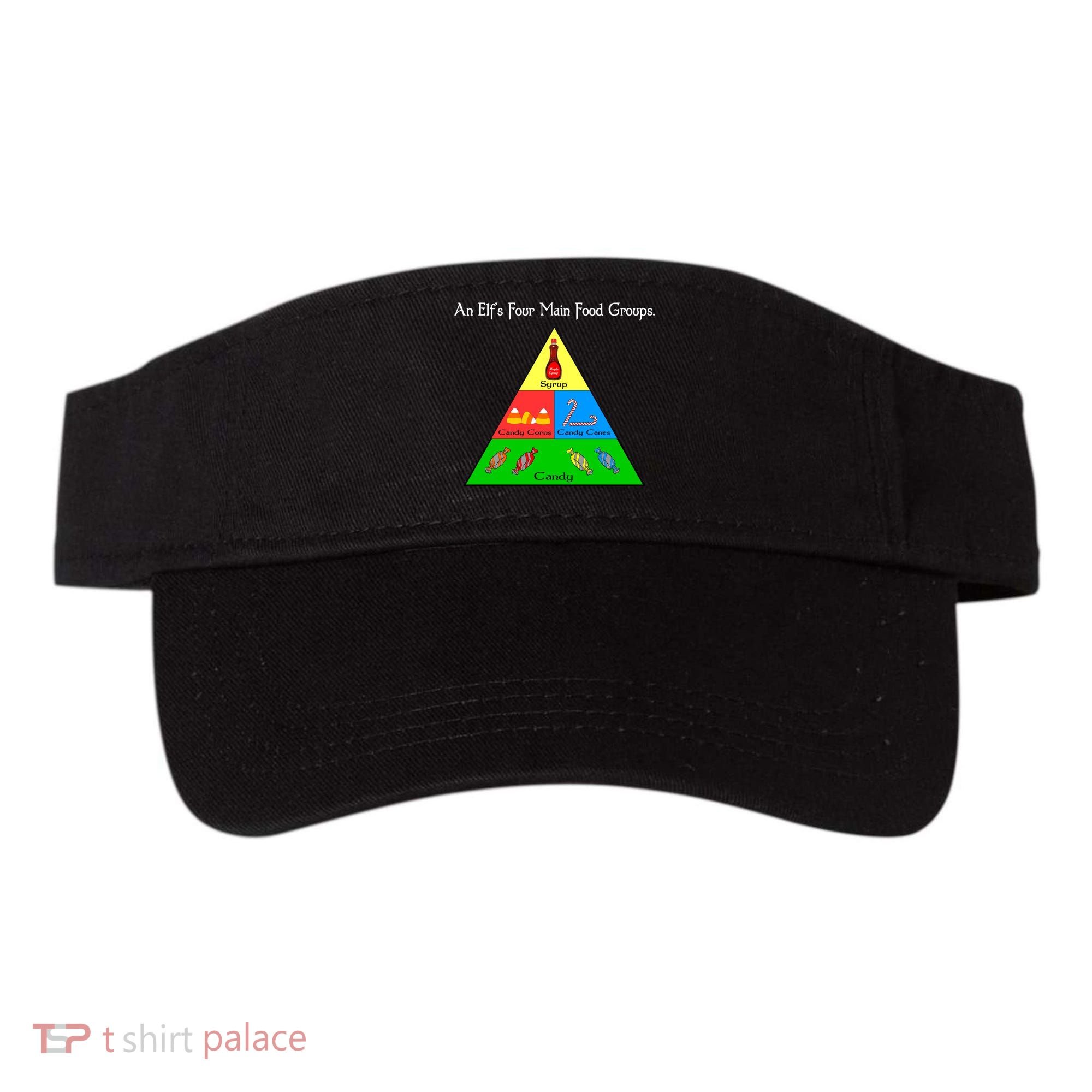 An Elf's Four Main Food Groups Visor