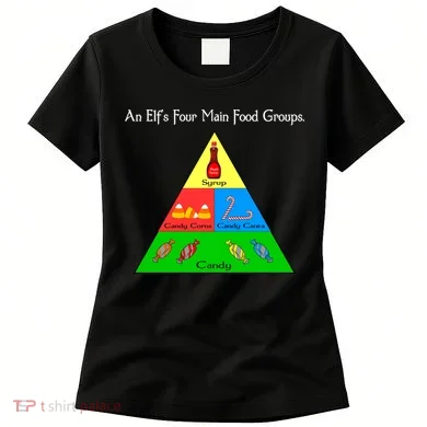 An Elf's Four Main Food Groups Women's T-Shirt