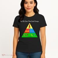 An Elf's Four Main Food Groups Women's T-Shirt thumb 4