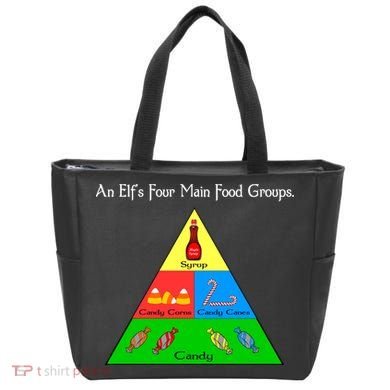 An Elf's Four Main Food Groups Tote Bag