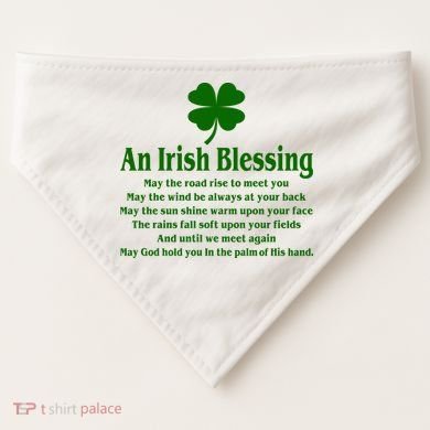 An Irish Blessing USA-Made Doggie Bandana