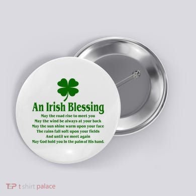 An Irish Blessing Button