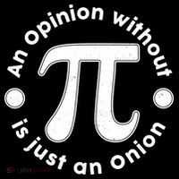 An Opinion Without Pi Is Just An Onion Ornament thumb 1
