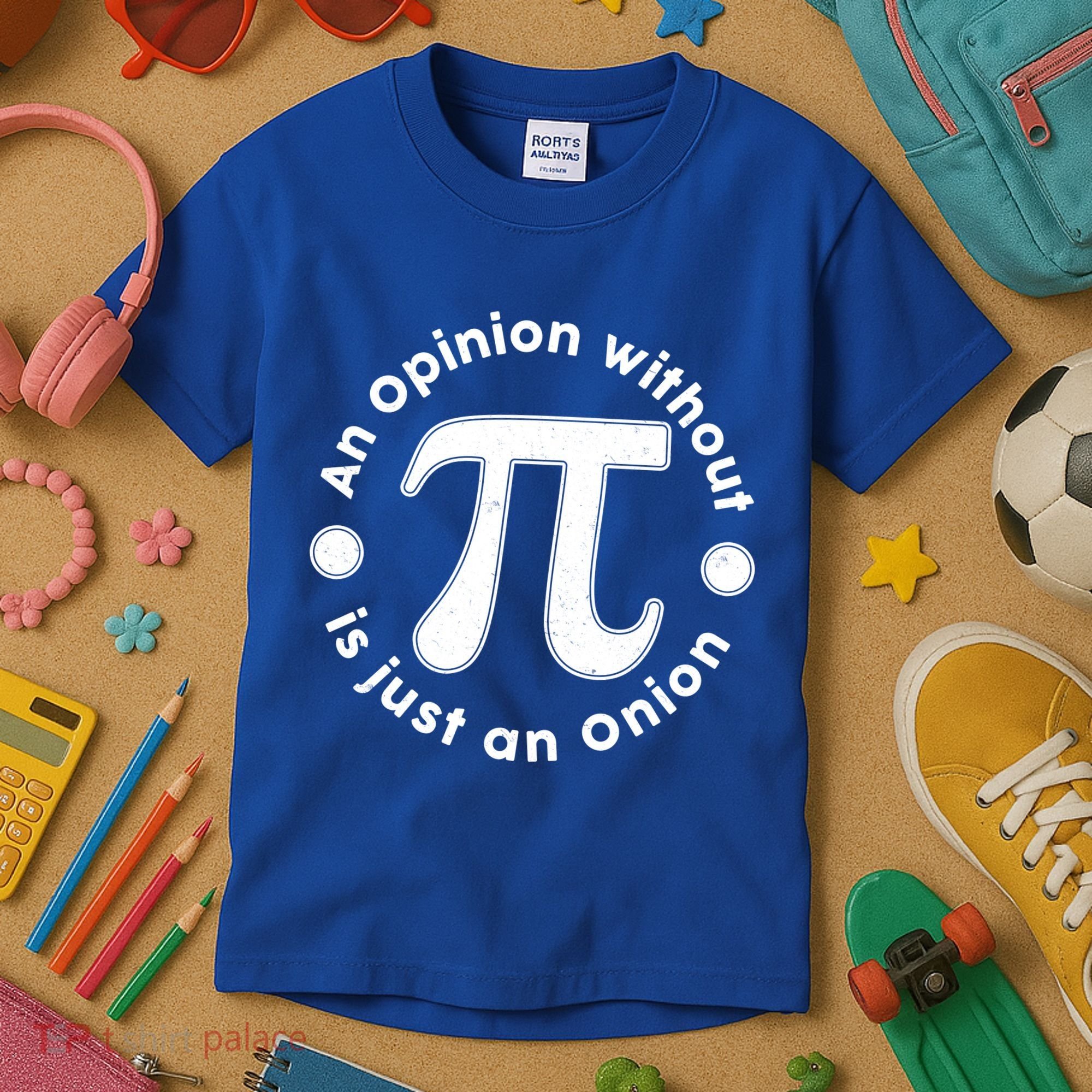 An Opinion Without Pi Is Just An Onion Kids T-Shirt