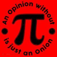 An Opinion Without Pi Is Just An Onion Santa Hat thumb 1