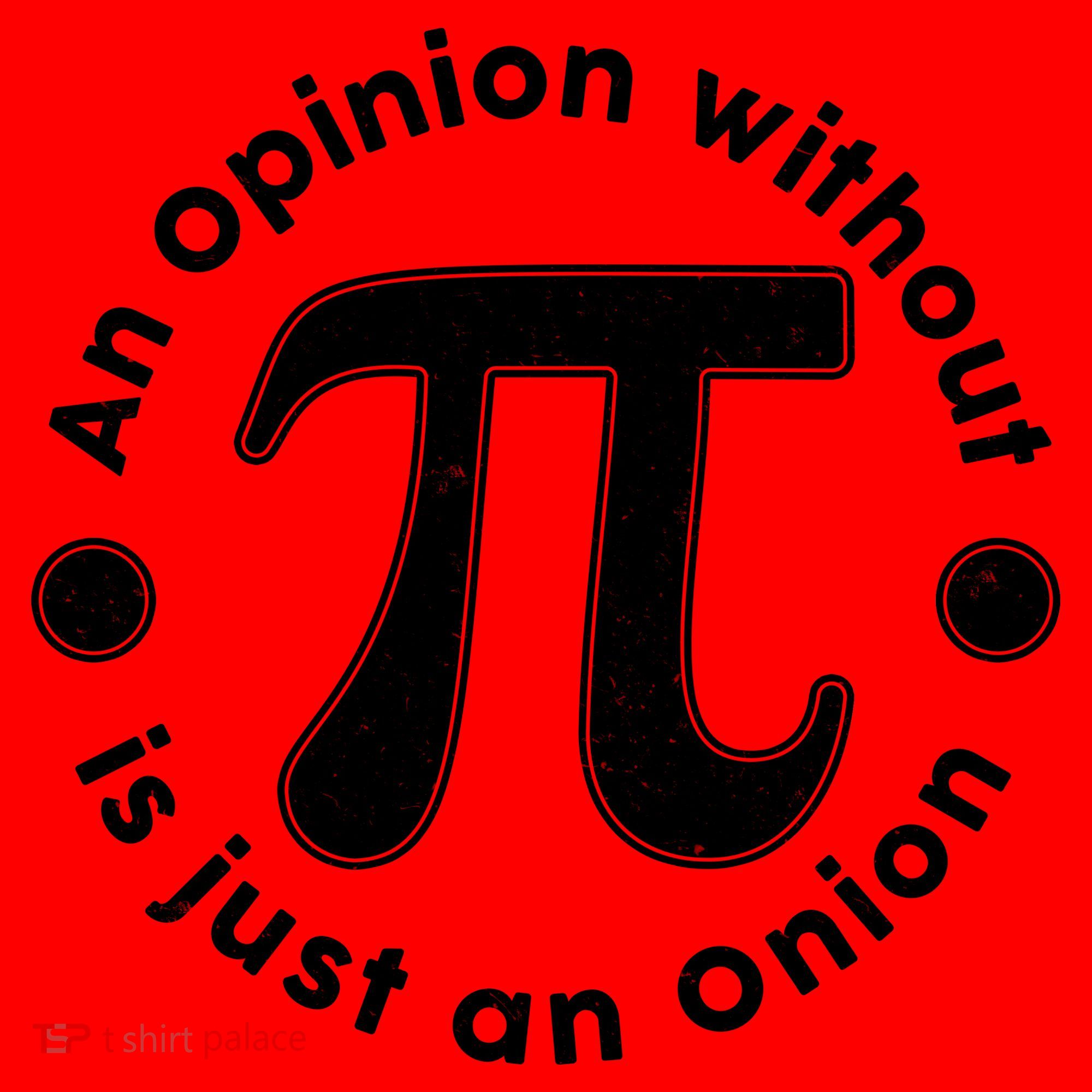 An Opinion Without Pi Is Just An Onion Santa Hat