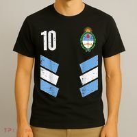 Argentina Number 10 Soccer Fan    Boys Girls T-Shirt thumb 3