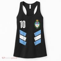 Argentina Number 10 Soccer Fan    Boys Girls Women's Tank Top thumb 0