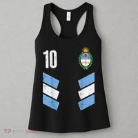 Argentina Number 10 Soccer Fan    Boys Girls Women's Tank Top thumb 3