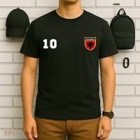 Albania Number 10 Soccer Flag Football Tirana T-Shirt thumb 6