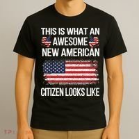 Awesome New American Flag US Citizenship USA US Citizen T-Shirt thumb 3