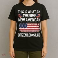 Awesome New American Flag US Citizenship USA US Citizen T-Shirt thumb 4