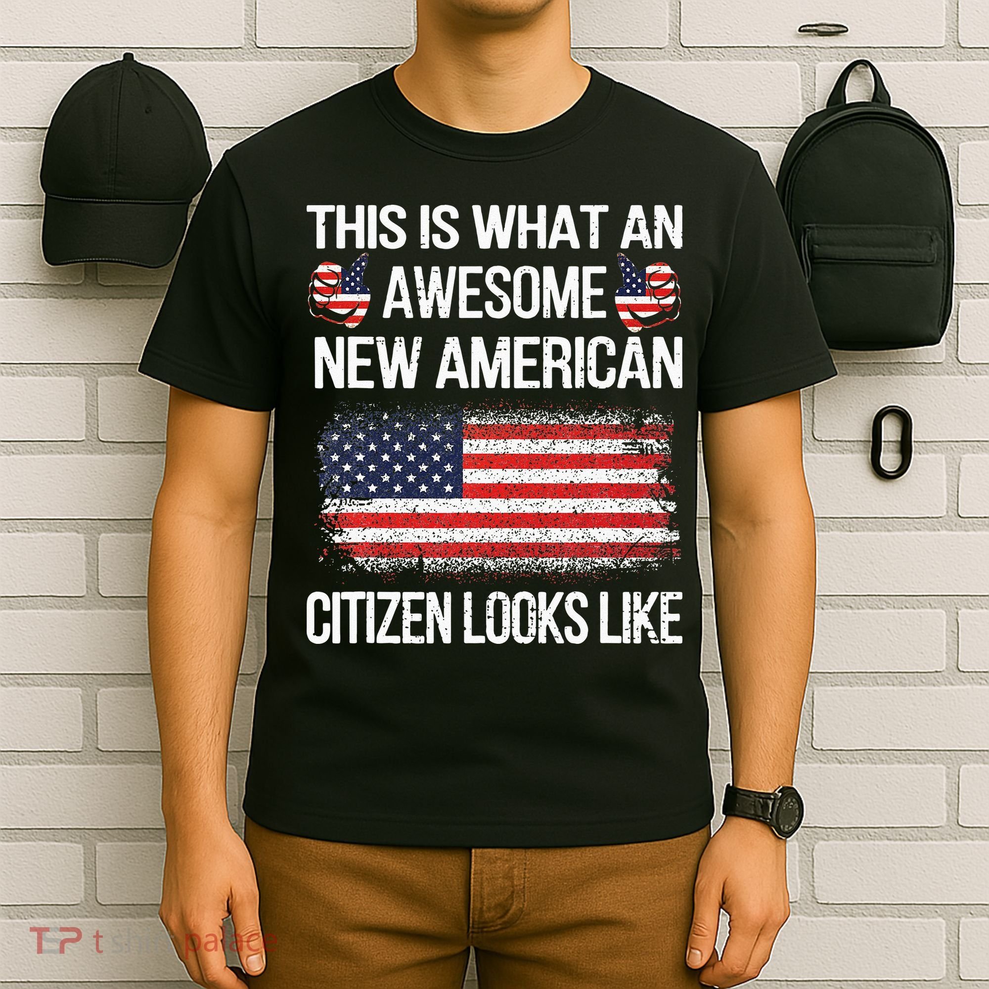 Awesome New American Flag US Citizenship USA US Citizen T-Shirt