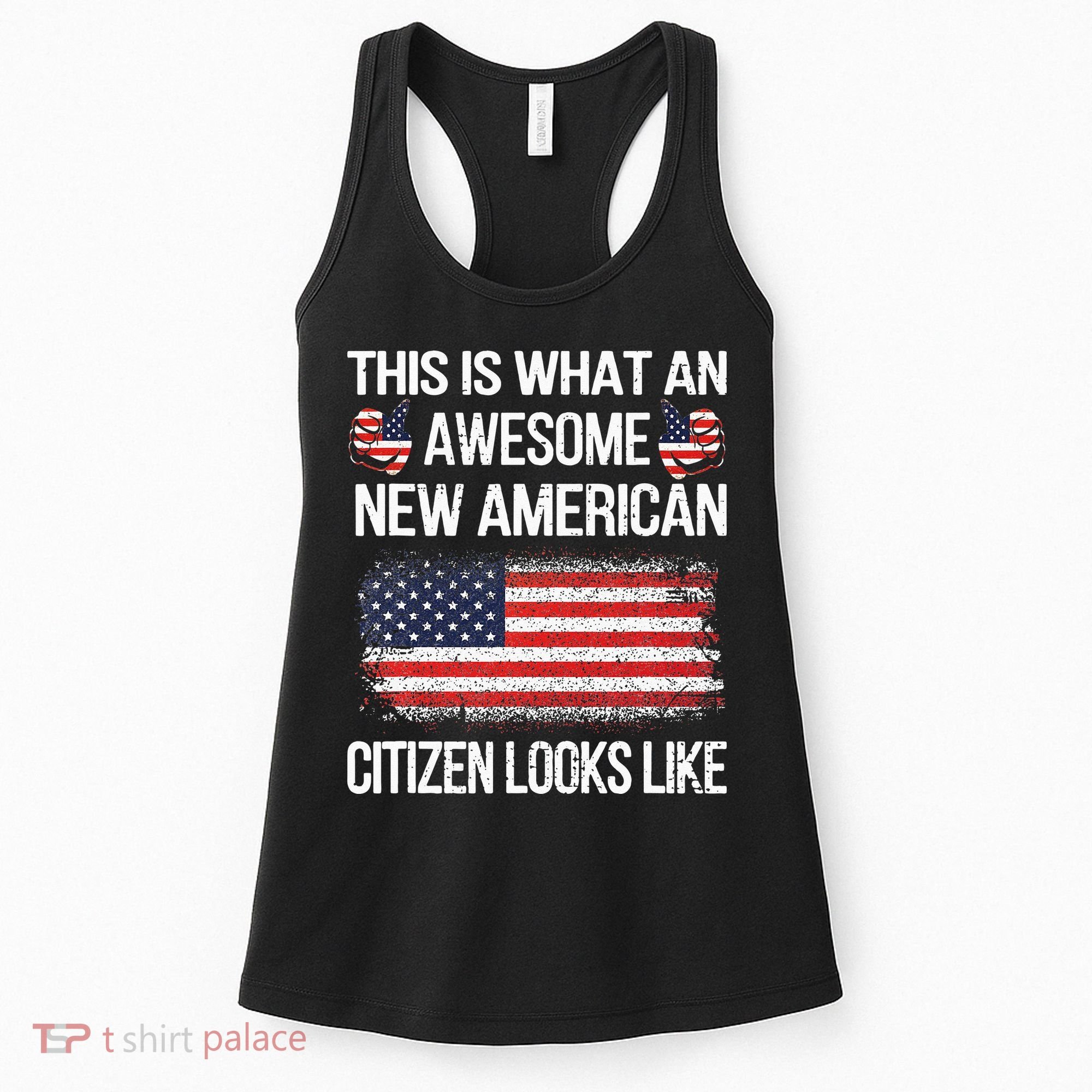 Awesome New American Flag US Citizenship USA US Citizen Women's Tank Top