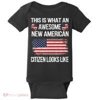 Awesome New American Flag US Citizenship USA US Citizen Baby Bodysuit thumb 0