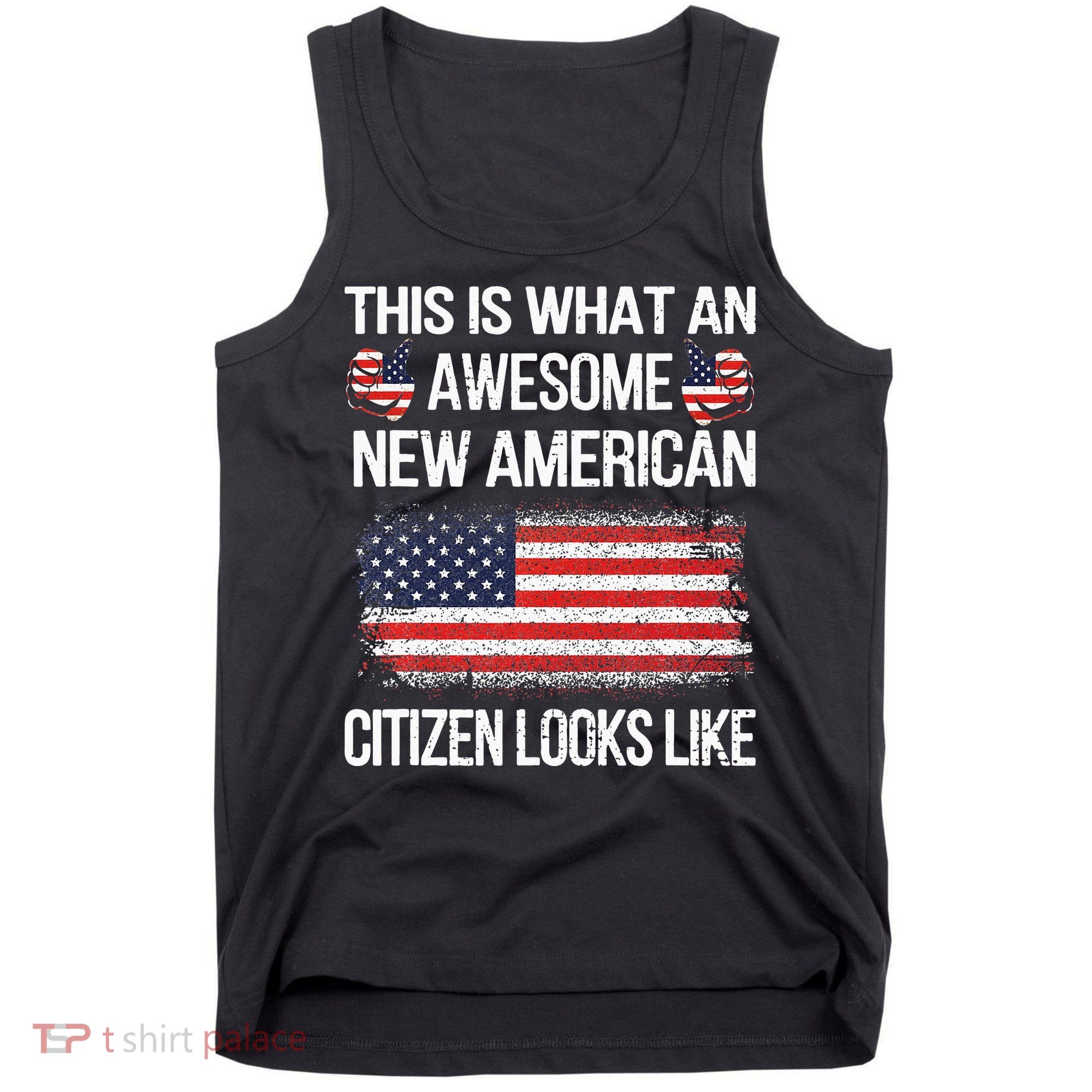 Awesome New American Flag US Citizenship USA US Citizen Tank Top