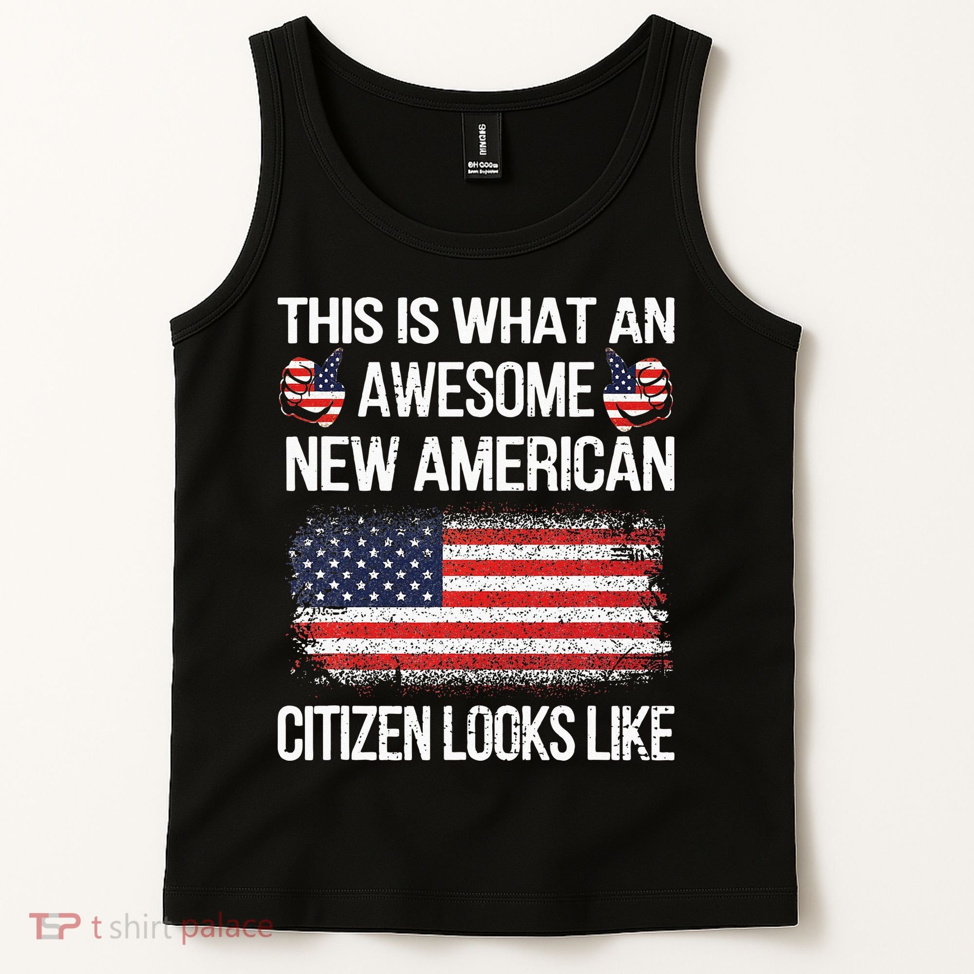 Awesome New American Flag US Citizenship USA US Citizen Tank Top