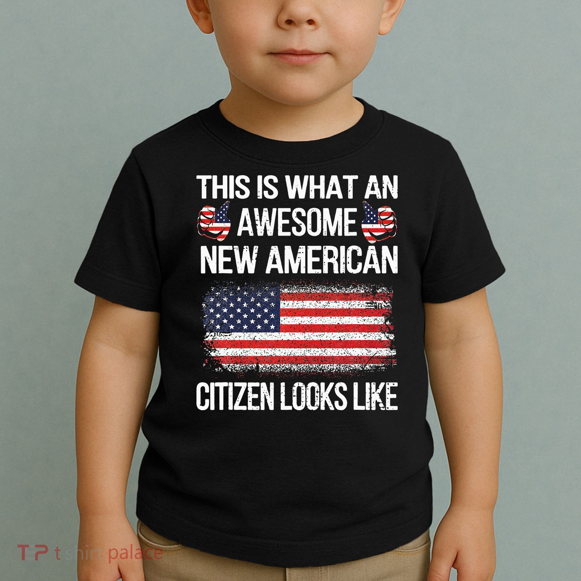 Awesome New American Flag US Citizenship USA US Citizen Toddler T-Shirt