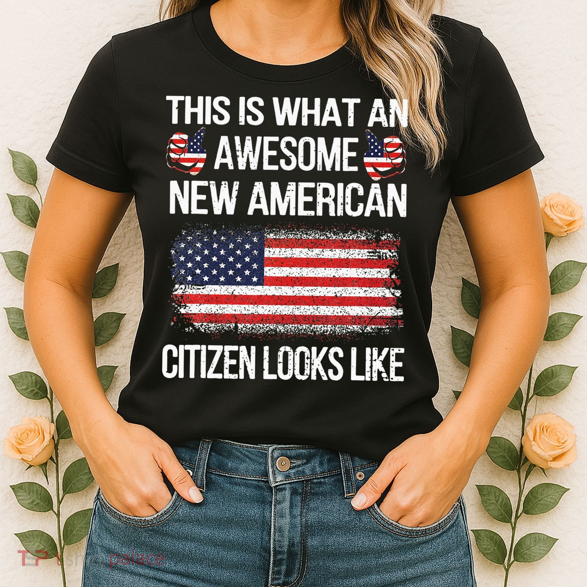Awesome New American Flag US Citizenship USA US Citizen Women's T-Shirt