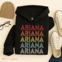 Ariana Name Ariana Retro Hoodie thumb 4