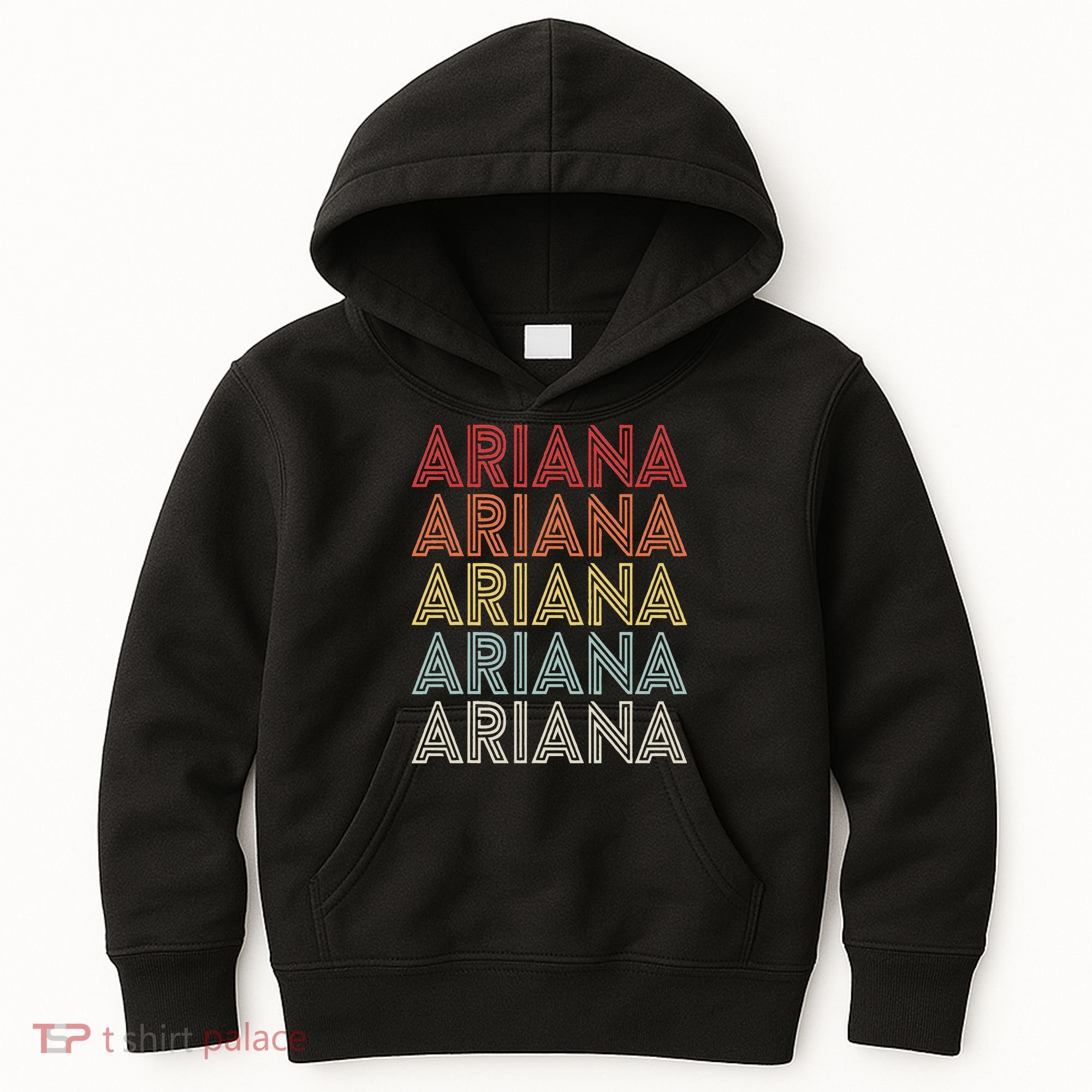 Ariana Name Ariana Retro Kids Hoodie