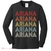 Ariana Name Ariana Retro Kids Long Sleeve Shirt thumb 0