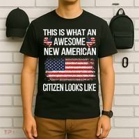 Awesome New American Flag Us Citizenship Usa Us Citizen T-Shirt thumb 6