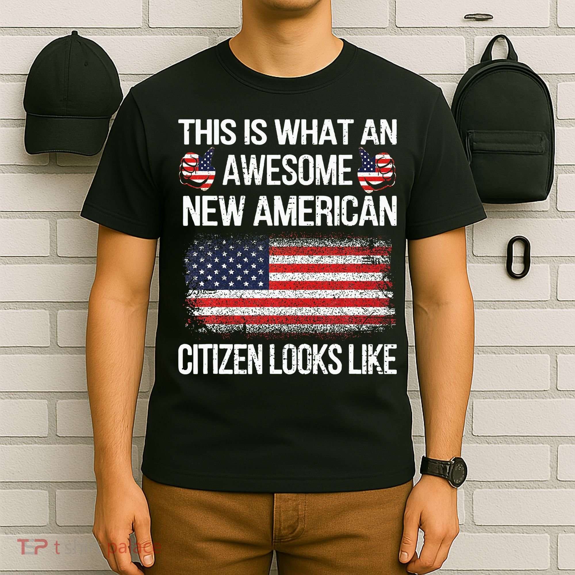 Awesome New American Flag Us Citizenship Usa Us Citizen T-Shirt