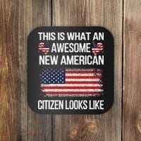 Awesome New American Flag Us Citizenship Usa Us Citizen Coaster thumb 0