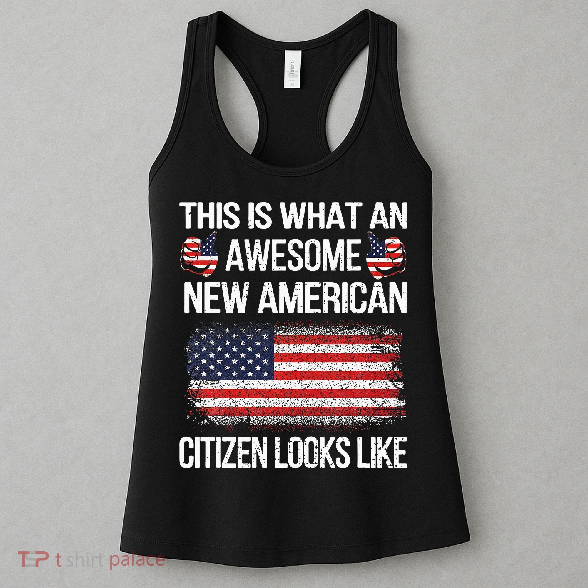 Awesome New American Flag Us Citizenship Usa Us Citizen Women's Tank Top