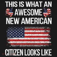 Awesome New American Flag Us Citizenship Usa Us Citizen Baby Bodysuit thumb 2