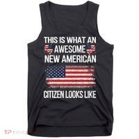 Awesome New American Flag Us Citizenship Usa Us Citizen Tank Top thumb 0