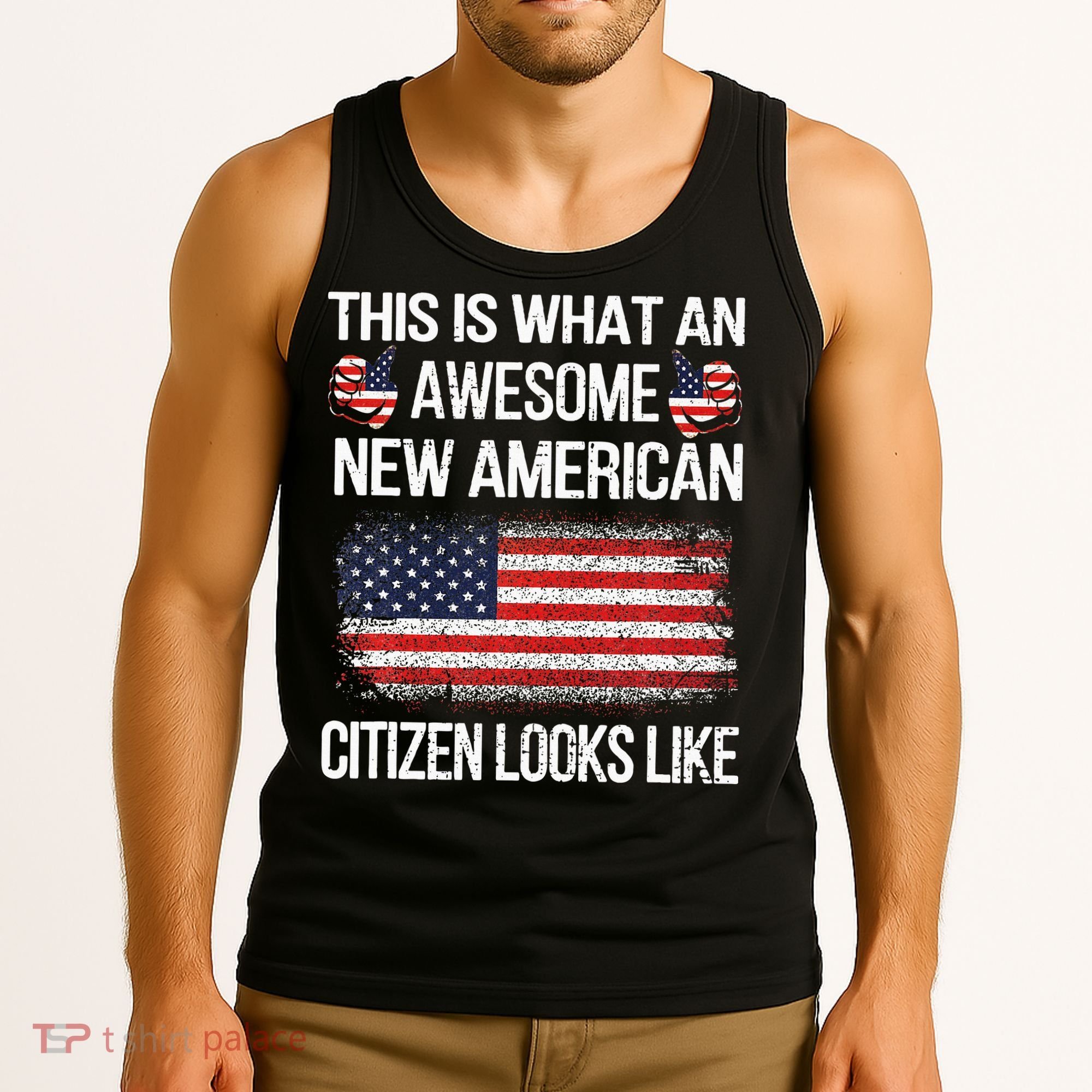 Awesome New American Flag Us Citizenship Usa Us Citizen Tank Top