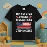 Awesome New American Flag Us Citizenship Usa Us Citizen Toddler T-Shirt thumb 3