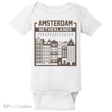 Amsterdam Netherlands Baby Bodysuit