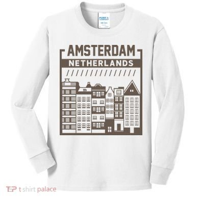 Amsterdam Netherlands Kids Long Sleeve Shirt