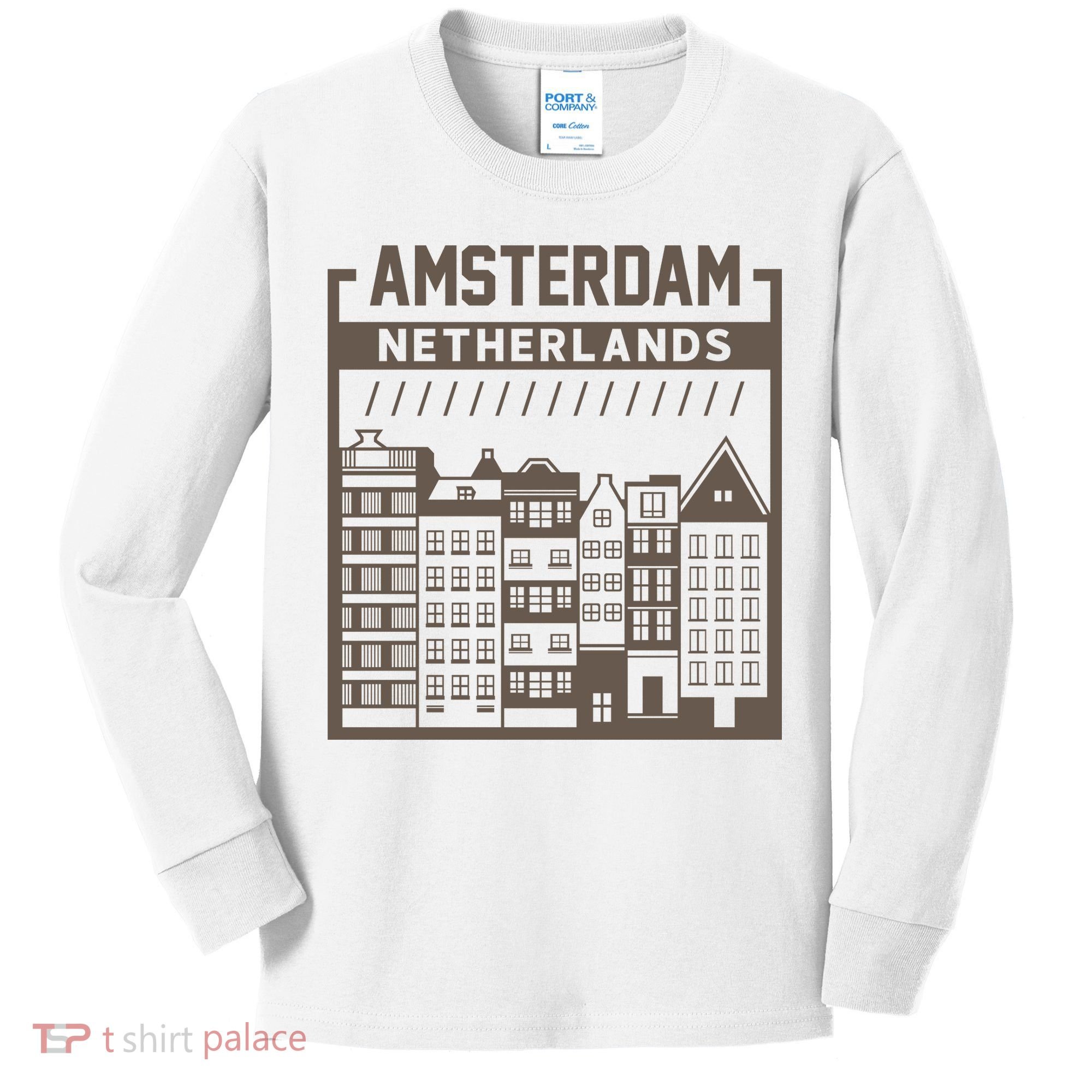 Amsterdam Netherlands Kids Long Sleeve Shirt