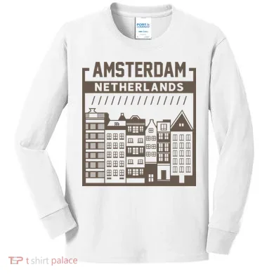 Amsterdam Netherlands Kids Long Sleeve Shirt