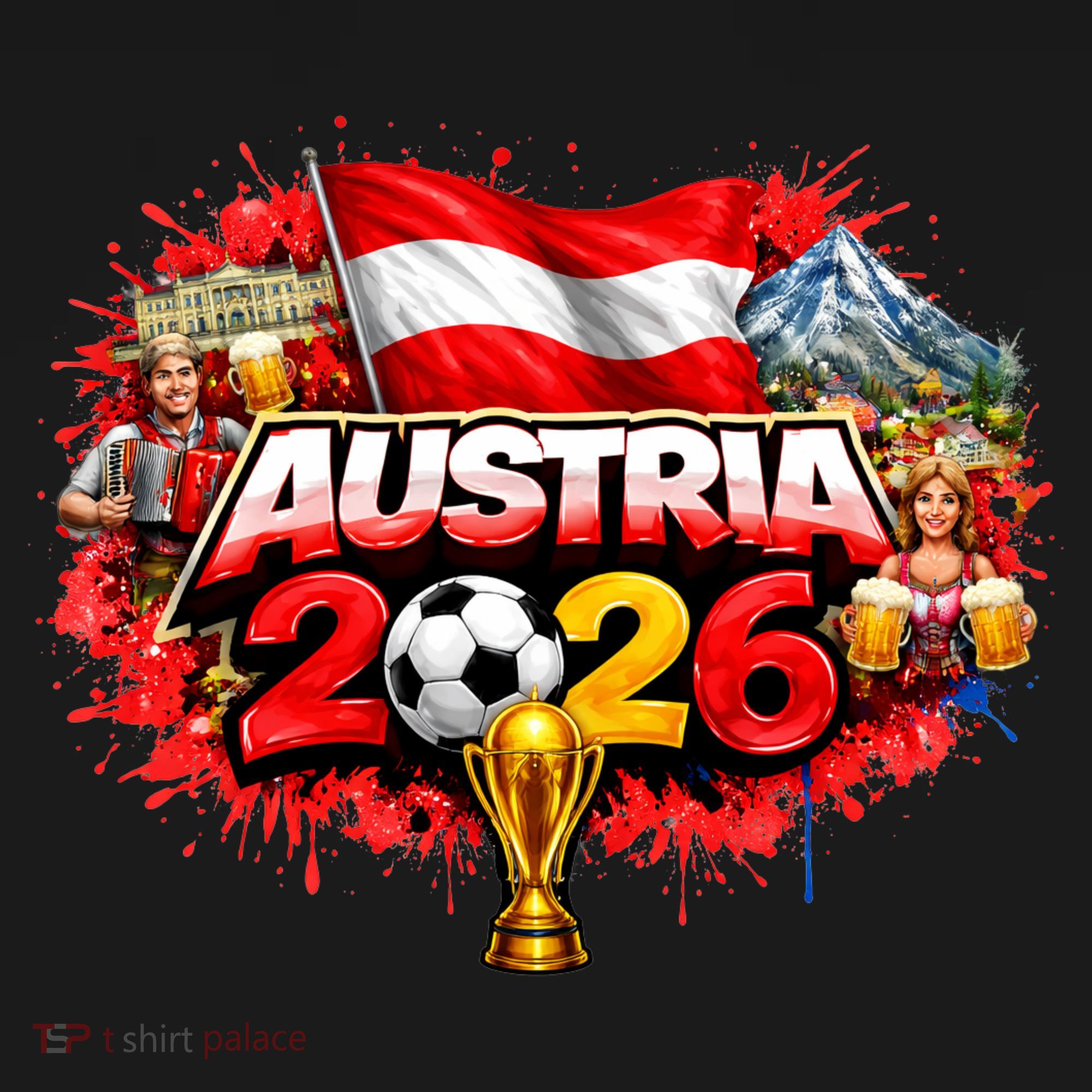 AUSTRIA North America Soccer Tournament 2026 Women's Hoodie