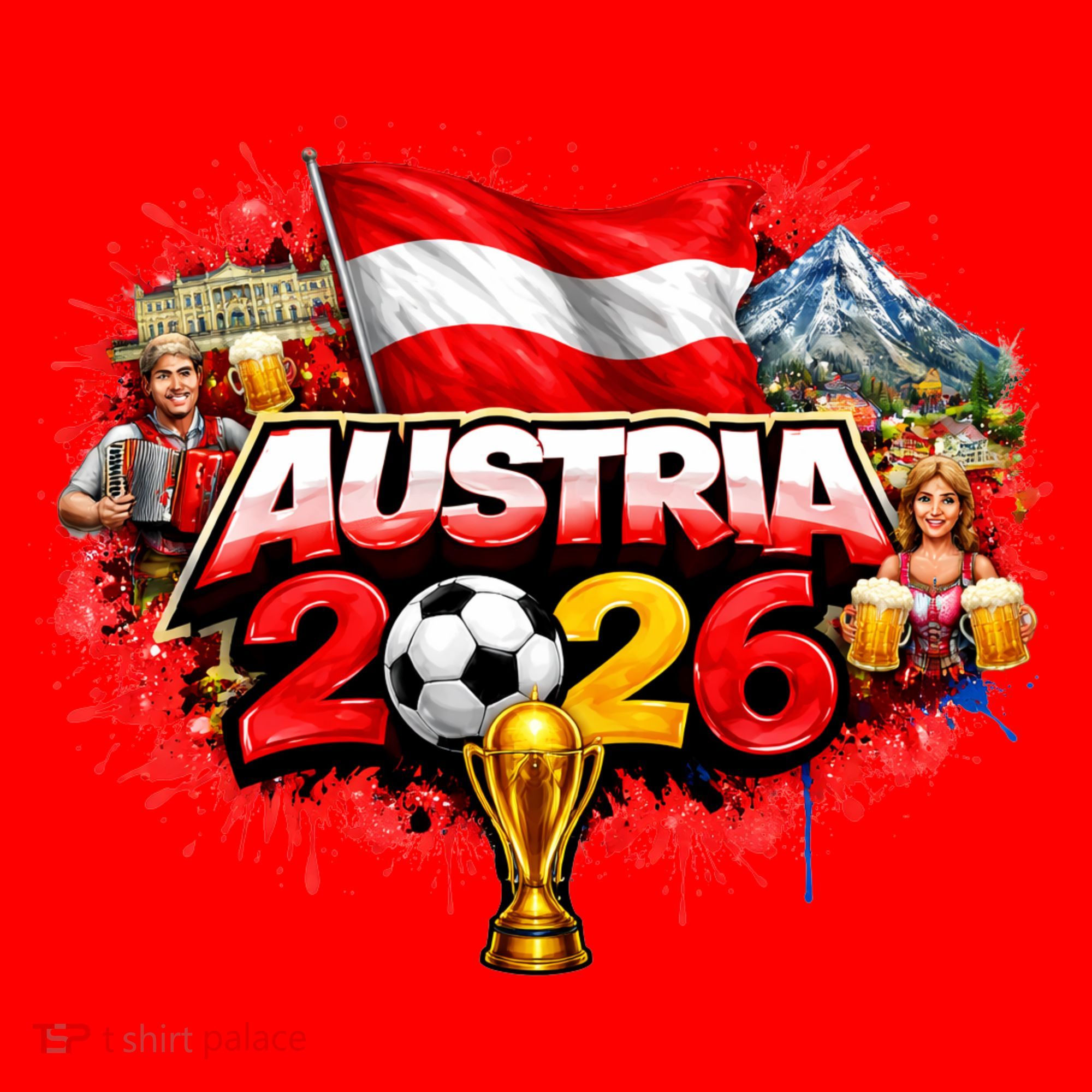 AUSTRIA North America Soccer Tournament 2026 Santa Hat