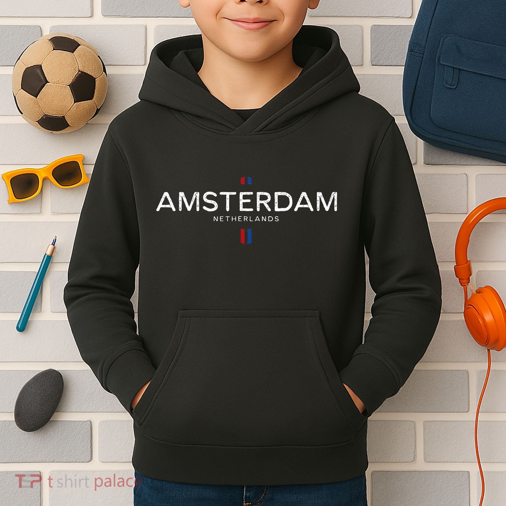 Amsterdam Netherlands Kids Hoodie