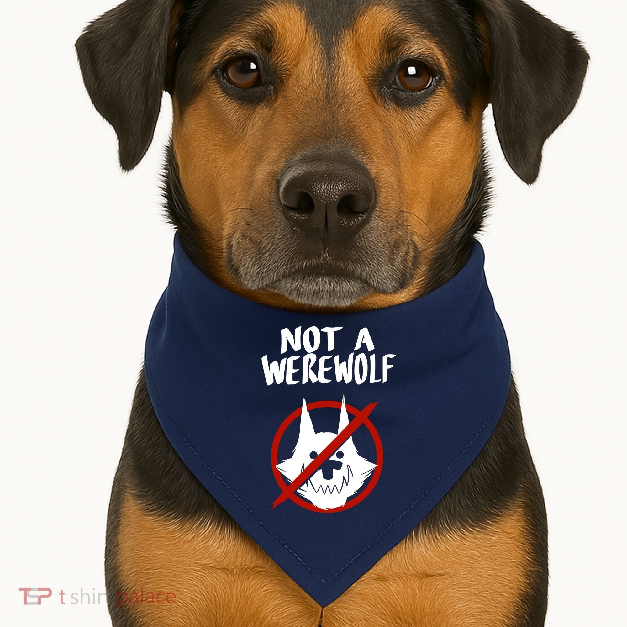ATW Not A Werewolf USA-Made Doggie Bandana