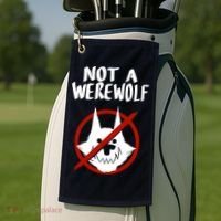 ATW Not A Werewolf Golf Towel thumb 2