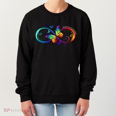 Acceptance Not Awareness Butterfly Women's Sweatshirt
